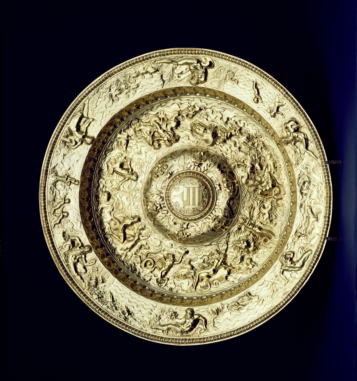 Umywalka posrebrzana, tłoczona, ryflowana i grawerowana, francuski, ok. 1560-83 autorstwa Unbekannt Unbekannt