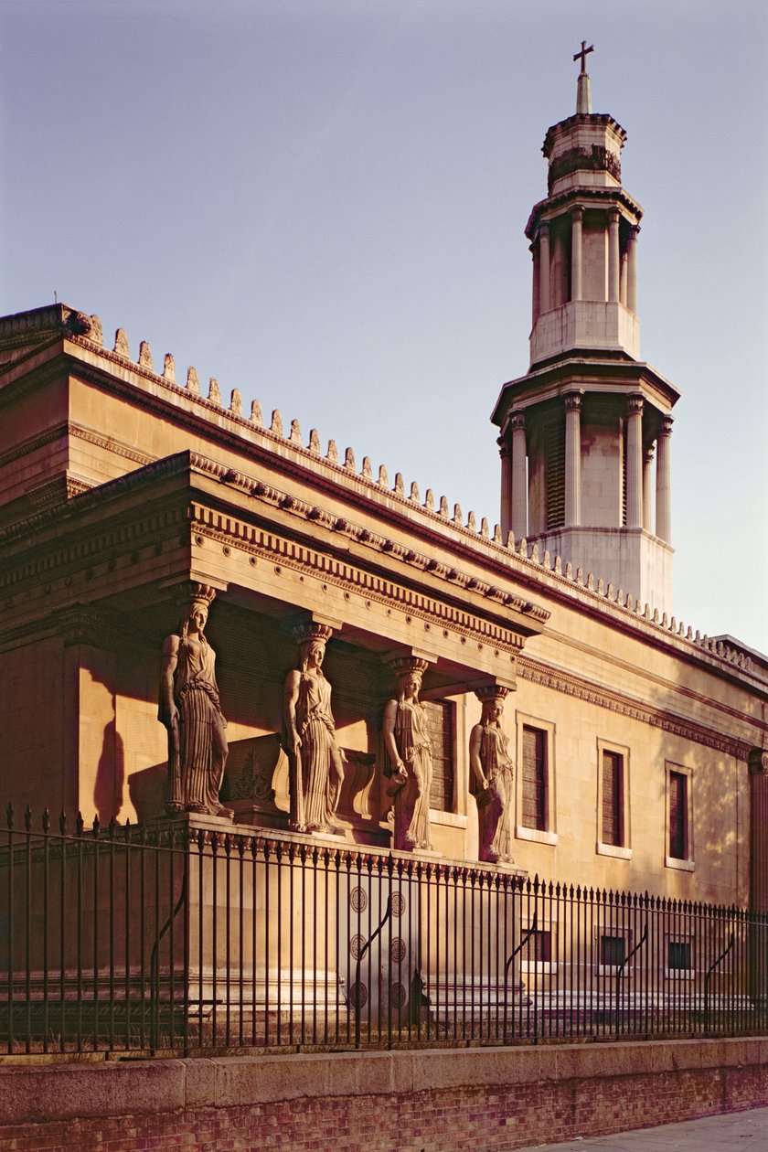 Kościół St. Pancras 1819-22, Charles Frederick Inwood (1798-1840), Londyn, Wielka Brytania autorstwa Unbekannt Unbekannt
