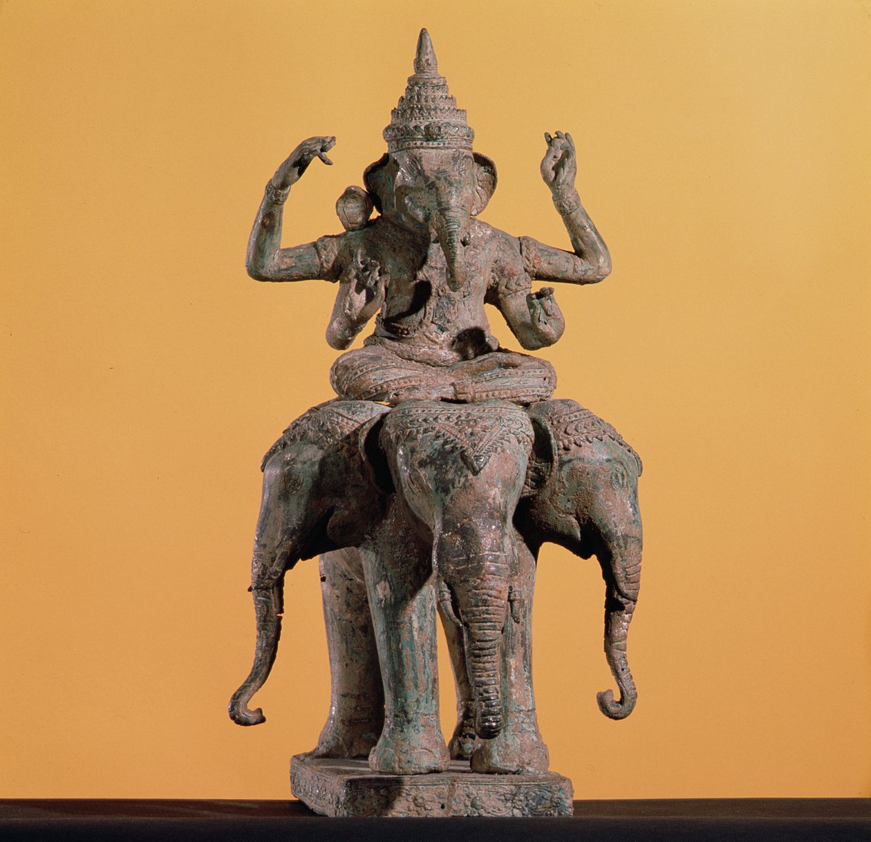 Posąg hinduskiego boga Ganesha (malowany kamień) autorstwa Unbekannt Unbekannt