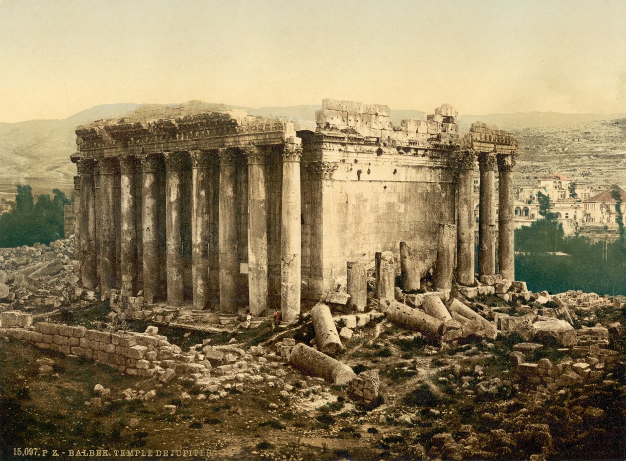 Świątynia Jowisza, zewnętrzna, Baalbek, Ziemia Święta (tj. Ba