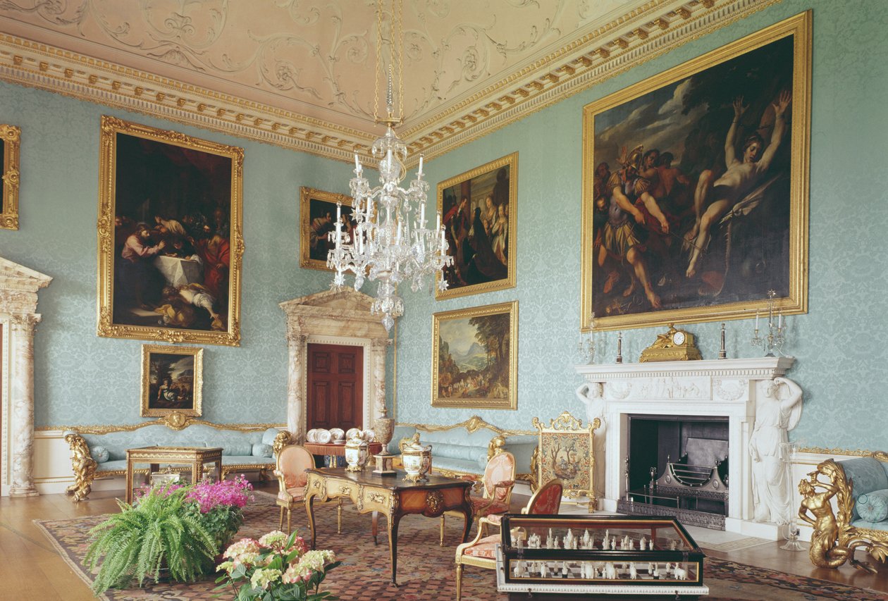 Salon, Kedleston Hall, Derbyshire autorstwa Unbekannt Unbekannt