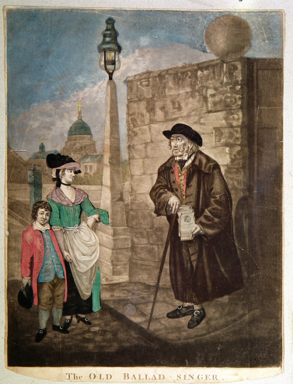 Stary śpiewak ballad, ok. 1780 autorstwa Unbekannt Unbekannt