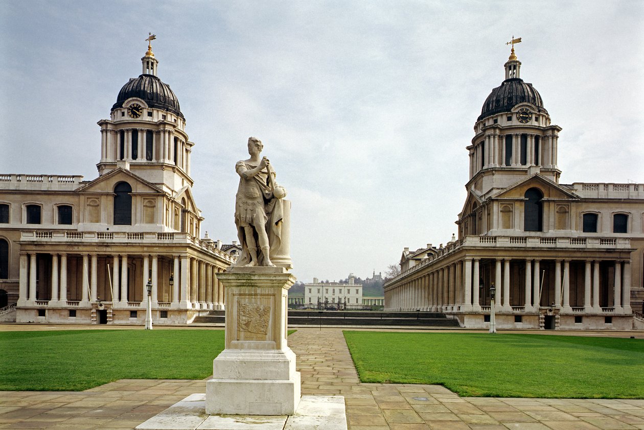 Old Royal Naval College wybudowany przez Sir Christophera Wrena (1632-1723) Greenwich, Londyn, Wielka Brytania autorstwa Unbekannt Unbekannt