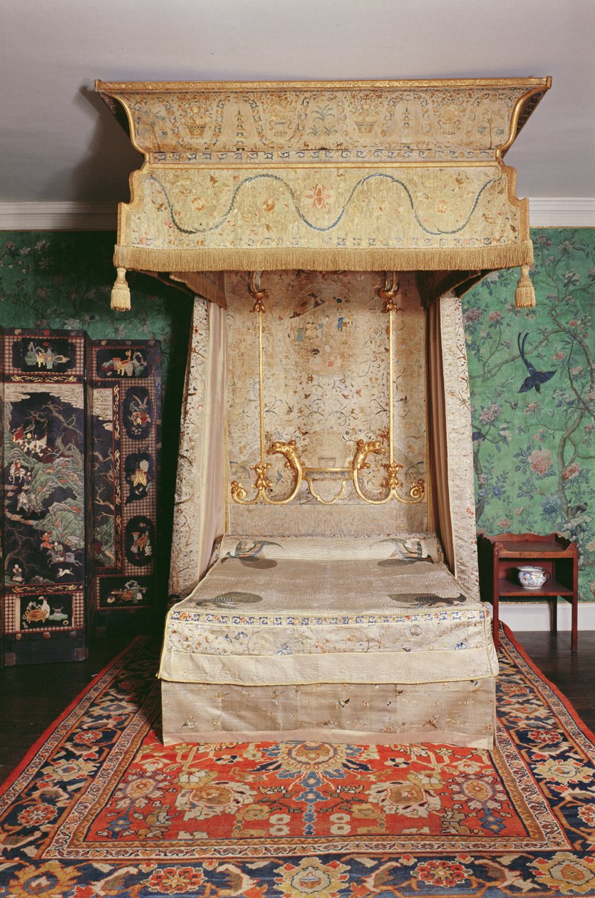 Czerwona Sypialnia, ok. 1760 autorstwa Unbekannt Unbekannt