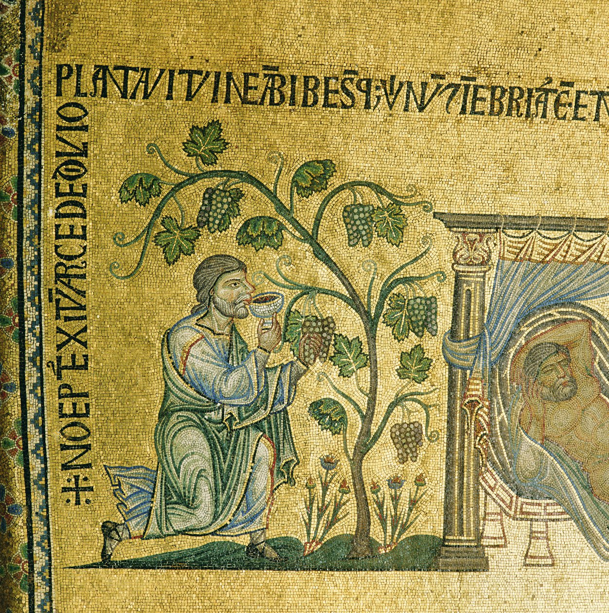 Historia Noego, mozaika z II sklepienia atrium w bazylice św. Marka w Wenecji autorstwa Unbekannt Unbekannt