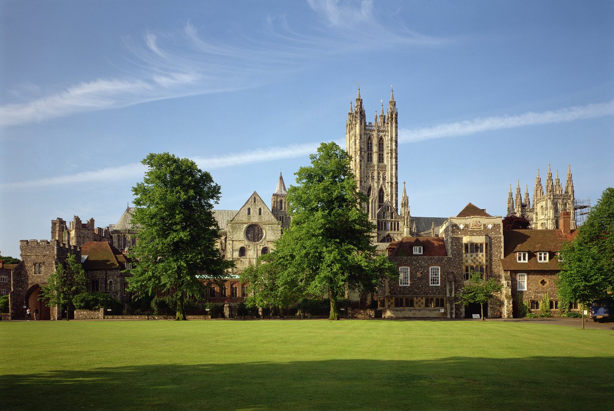 Widok katedry w Canterbury, Kent autorstwa Unbekannt Unbekannt