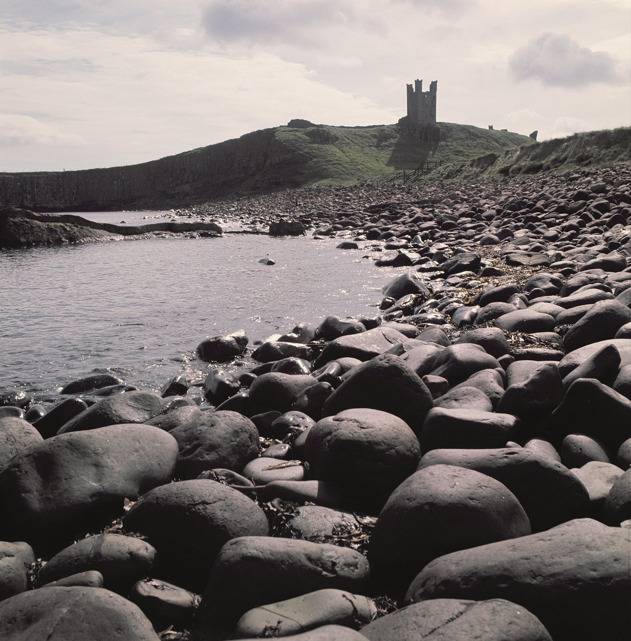 Widok na zamek Dunstanburgh, Northumberland autorstwa Unbekannt Unbekannt