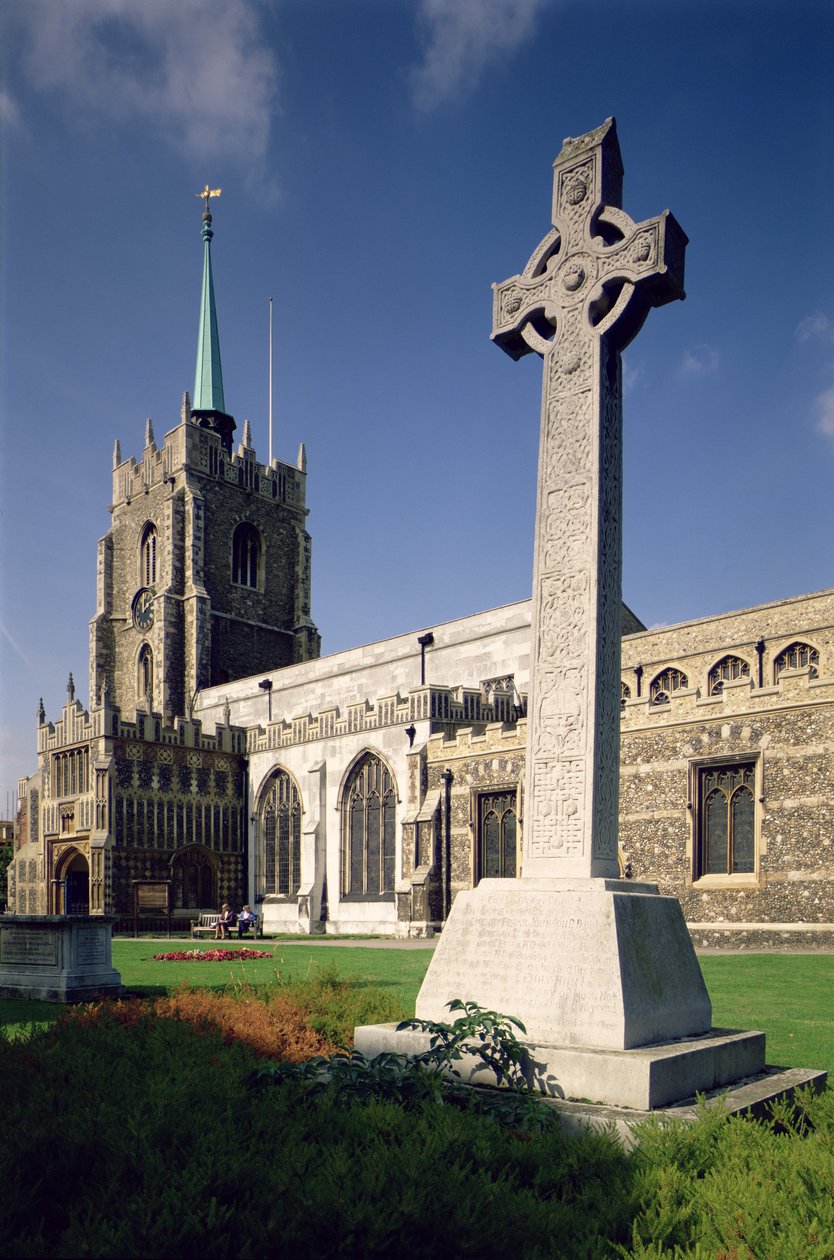 Widok na wieżę Essex i ganek południowy, katedrę w Chelmsford, Essex autorstwa Unbekannt Unbekannt