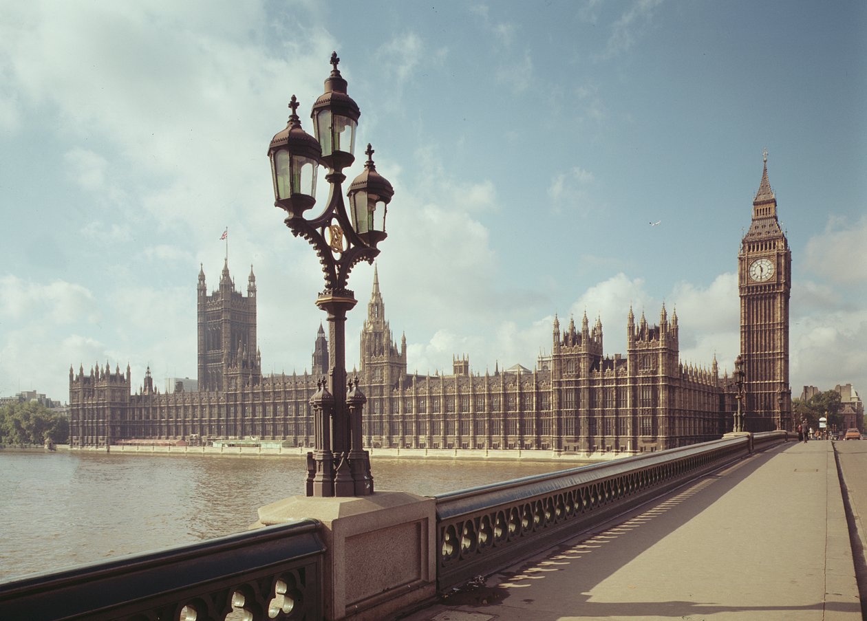 Widok na budynki Parlamentu z Westminster Bridge autorstwa Unbekannt Unbekannt