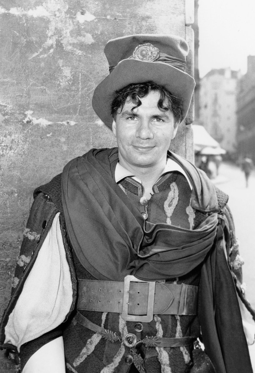 Francuski aktor Michel Galabru w Konserwatorium Teatralnym lipiec 1950 autorstwa Unbekannt Unbekannt