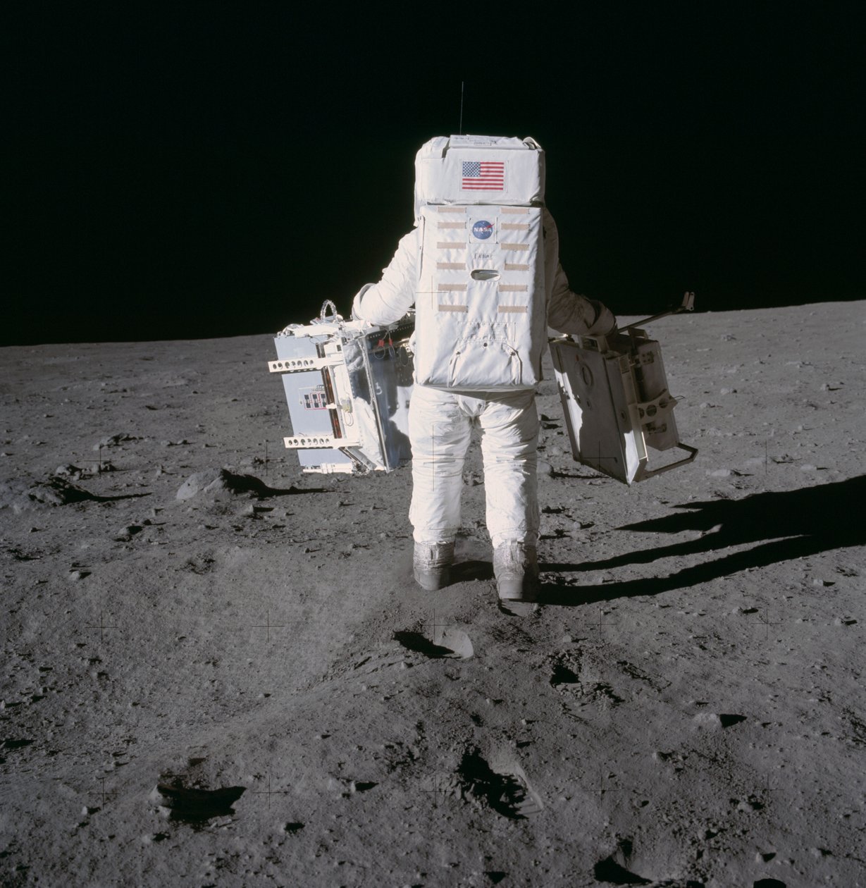 Buzz Aldrin wdraża eksperymenty Apollo 11, 1969 autorstwa Unbekannt Unbekannt