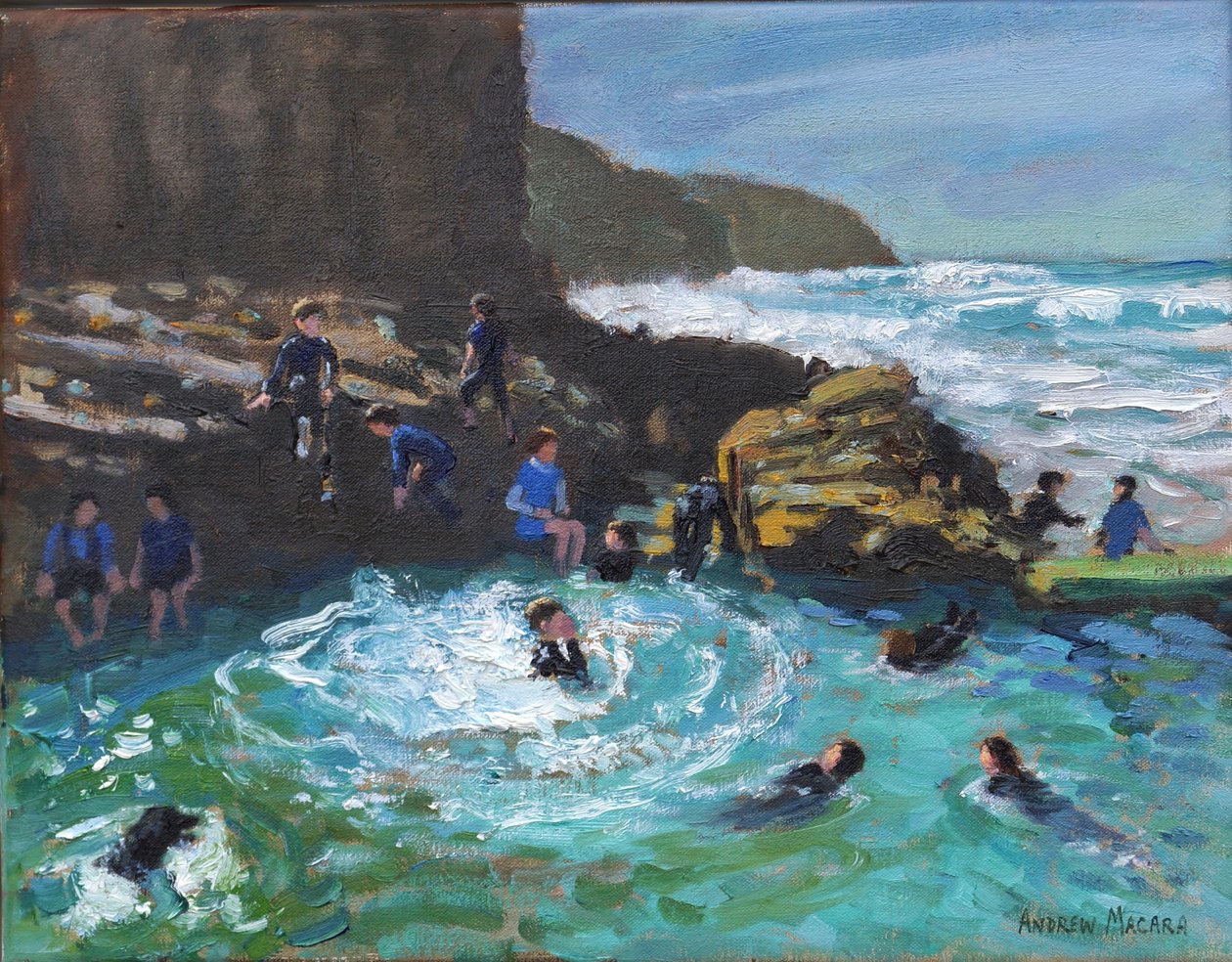 Chapel Rock Pool, Perranporth, Kornwalia, 2017 autorstwa Unbekannt Unbekannt
