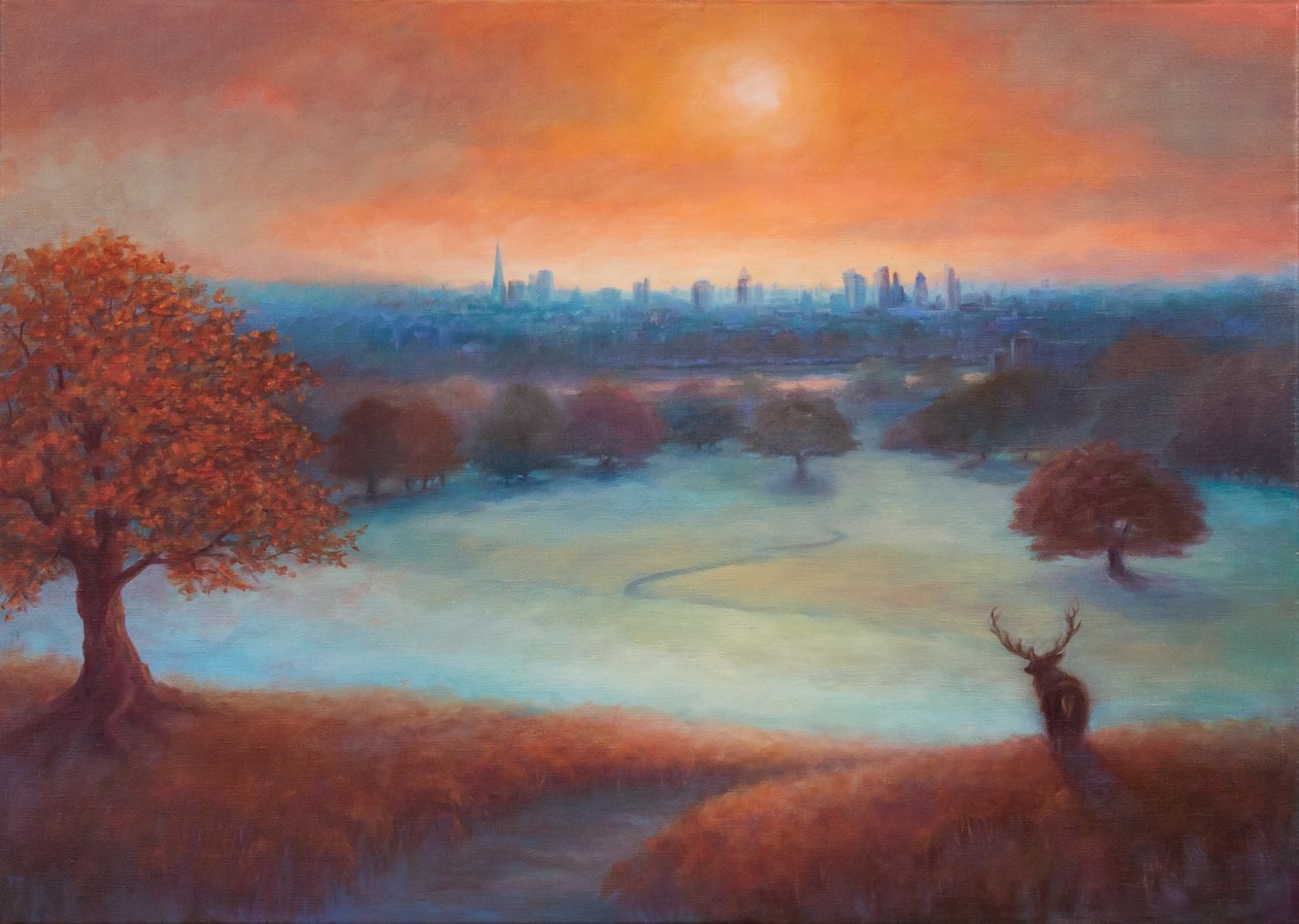 City View Londyn z Richmond Park), 2017, autorstwa Unbekannt Unbekannt