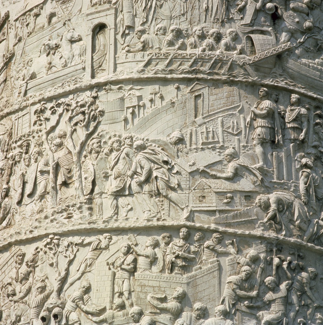 Detal z kolumny Trajana, AD 113 autorstwa Unbekannt Unbekannt