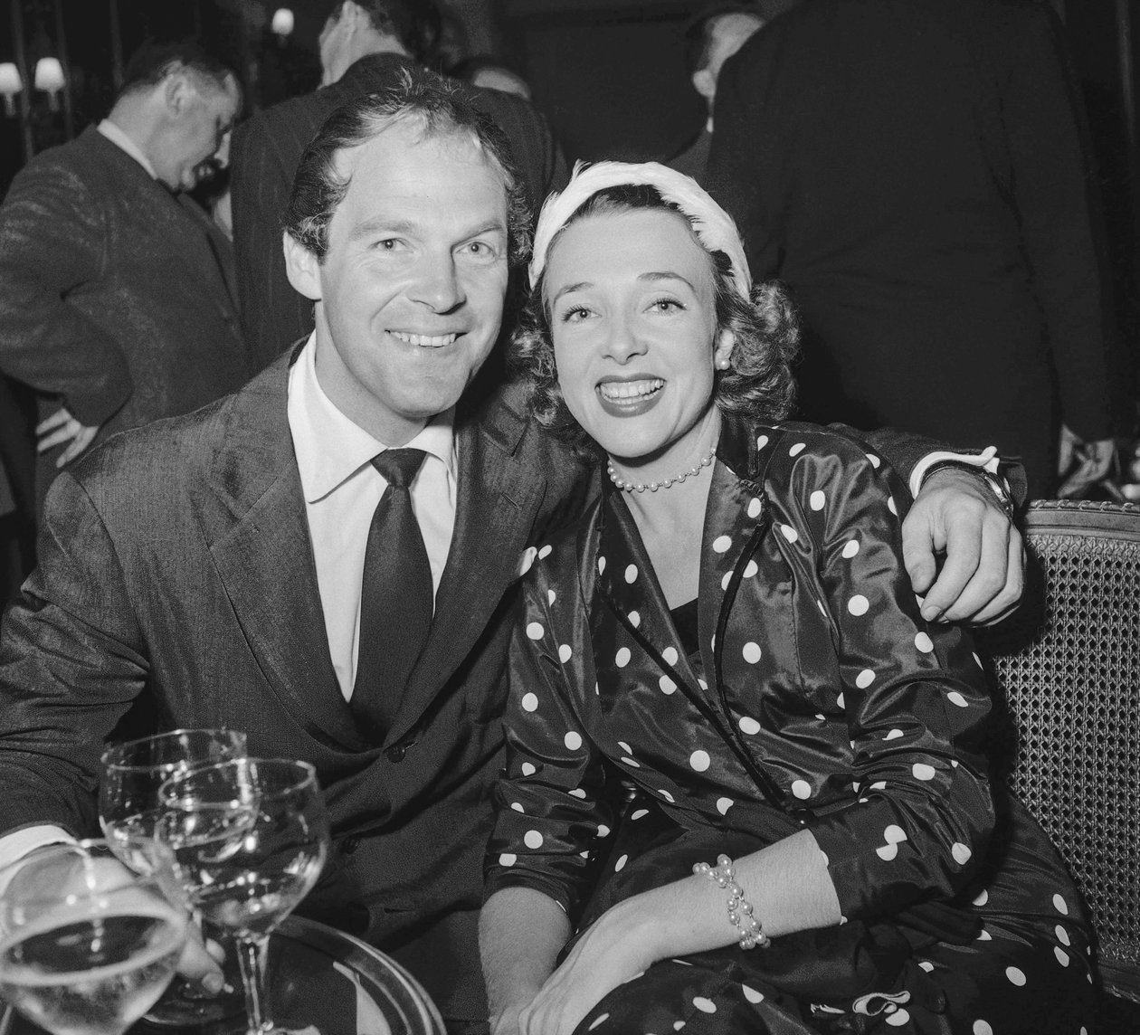 Wybory Miss Cinemonde, Paryż, 27 czerwca 1950: Bill Marshall i Micheline Presle autorstwa Unbekannt Unbekannt