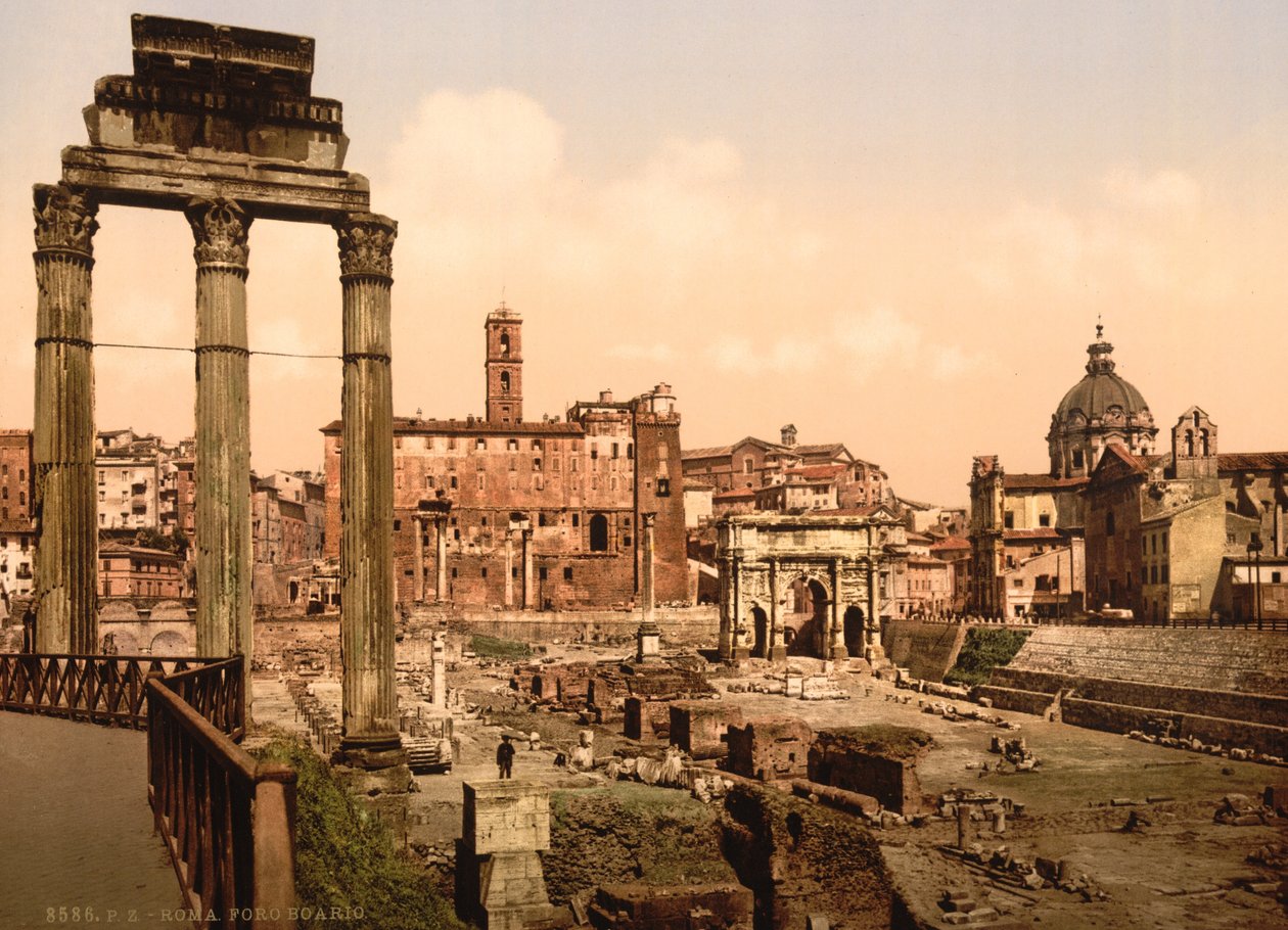 Forum Romano, Rzym, Włochy, ok. 1890-ok. 1900 autorstwa Unbekannt Unbekannt