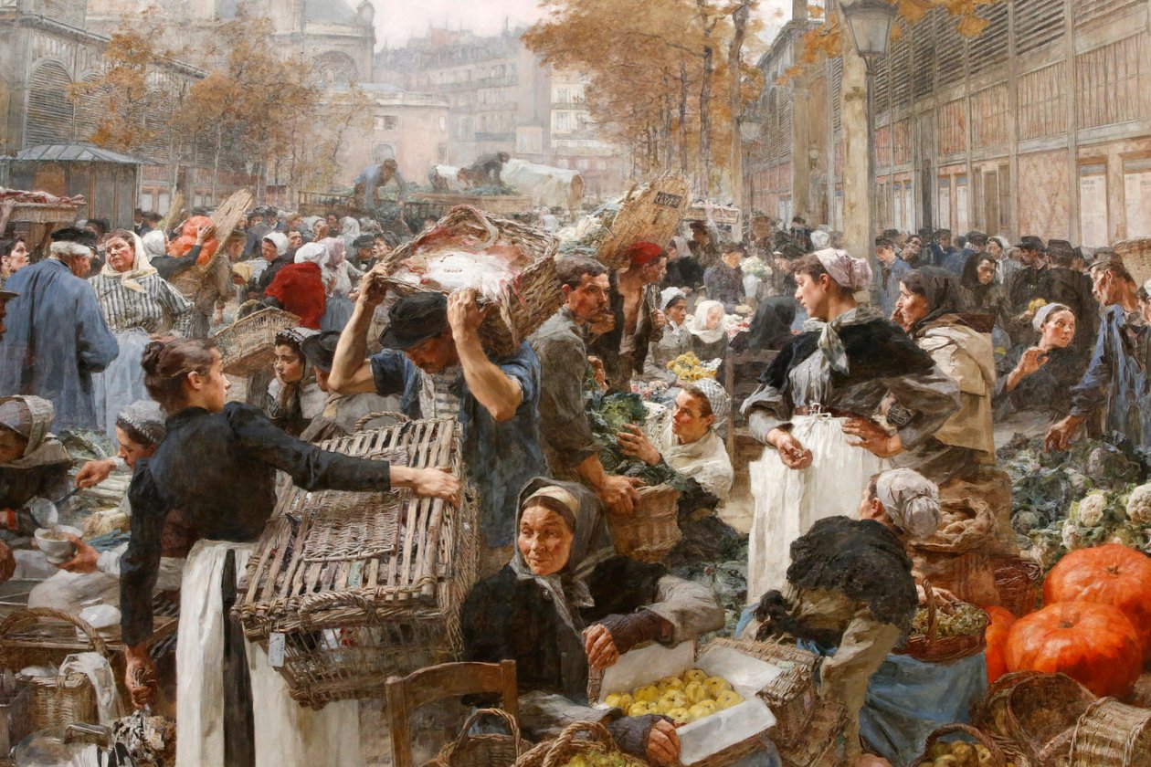 Leon Lhermite, Les Halles autorstwa Unbekannt Unbekannt
