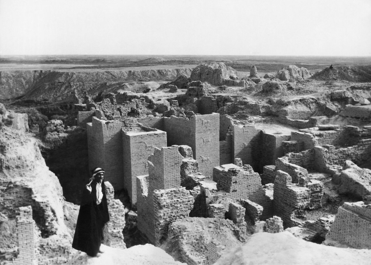 Ruiny Babilonu, Babilon, Irak, 25 kwietnia 1932 r. autorstwa Unbekannt Unbekannt
