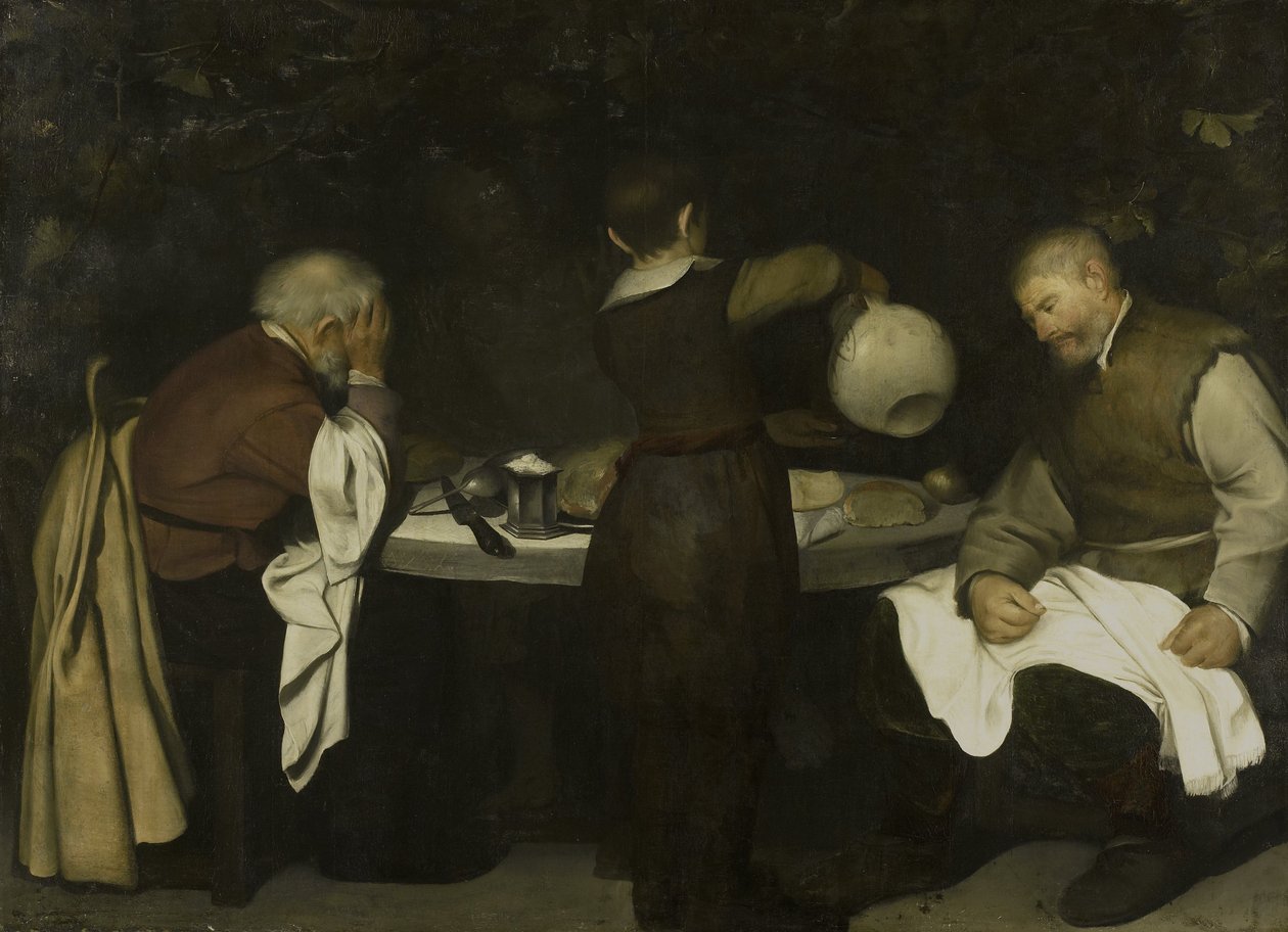 Wieczerza w Emaus, 1620-80 autorstwa Unbekannt Unbekannt