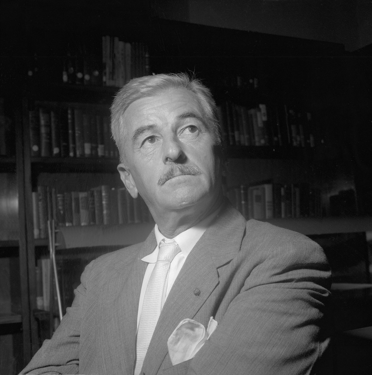 Amerykański pisarz William Faulkner, 14 września 1955 autorstwa Unbekannt Unbekannt
