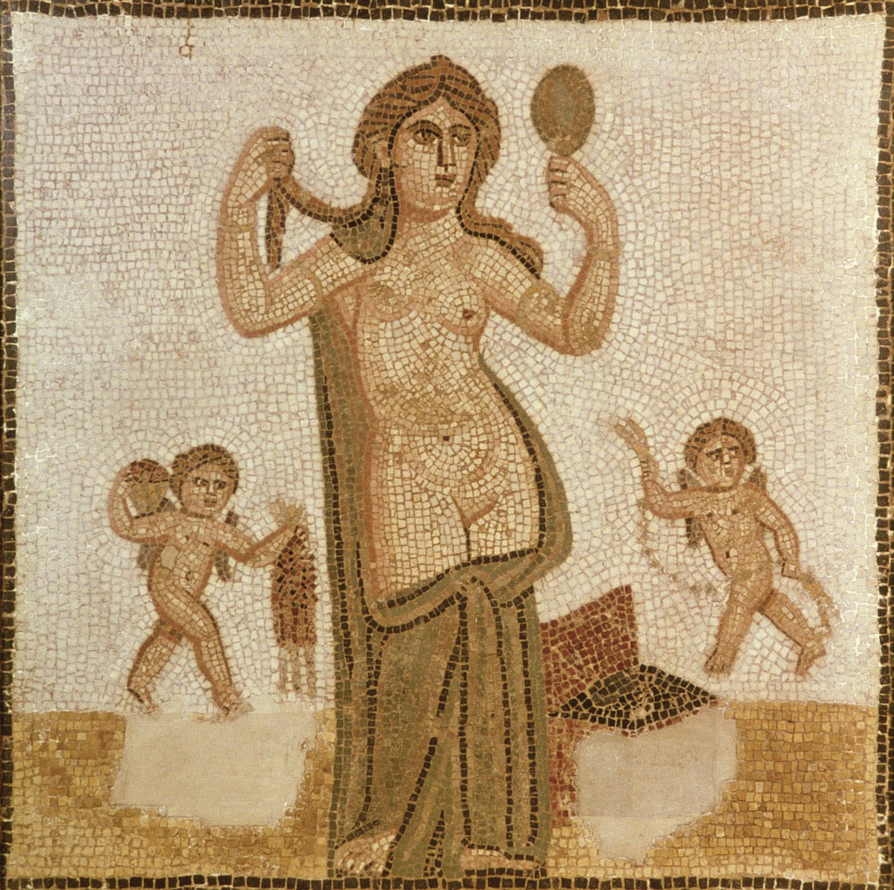 Wenus w swojej toalecie, z Thuburbo-Majus, Roman, III wne autorstwa Unbekannt Unbekannt