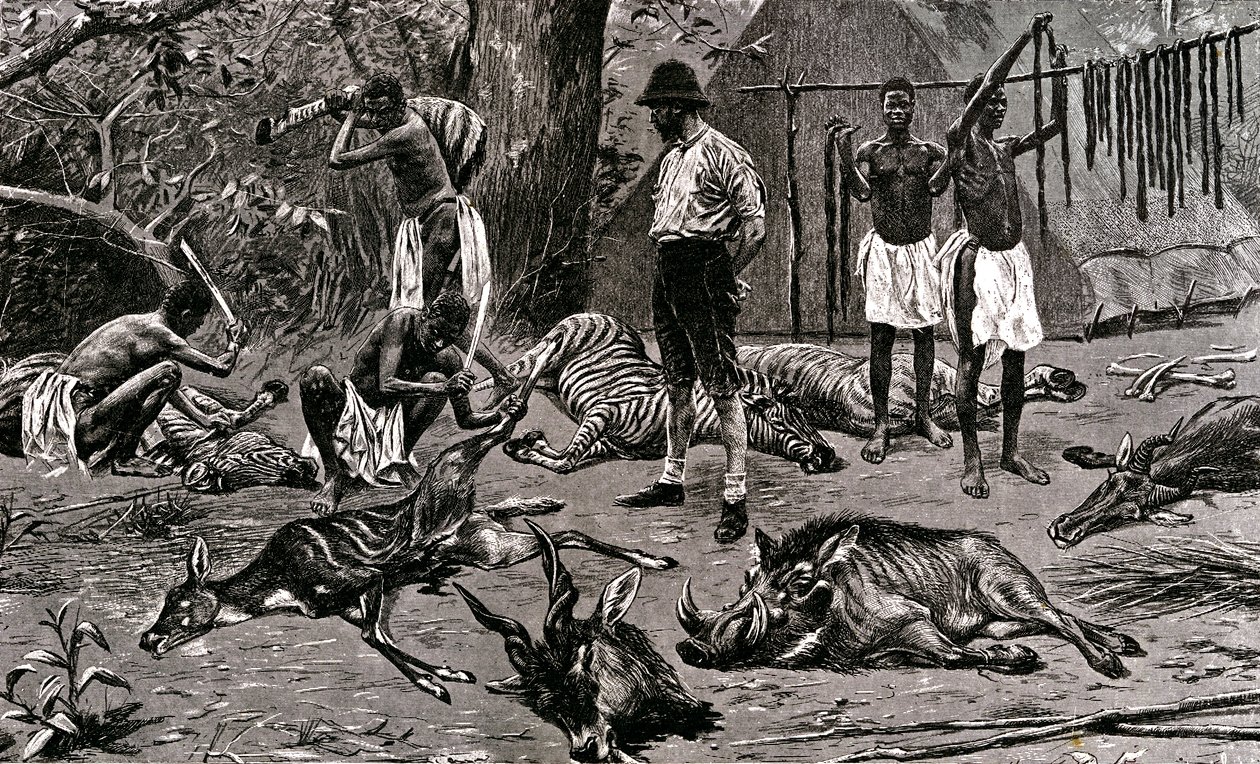 Wspaniały dzień na polowanie! 1900 (grawerunek) autorstwa Unbekannter Künstler