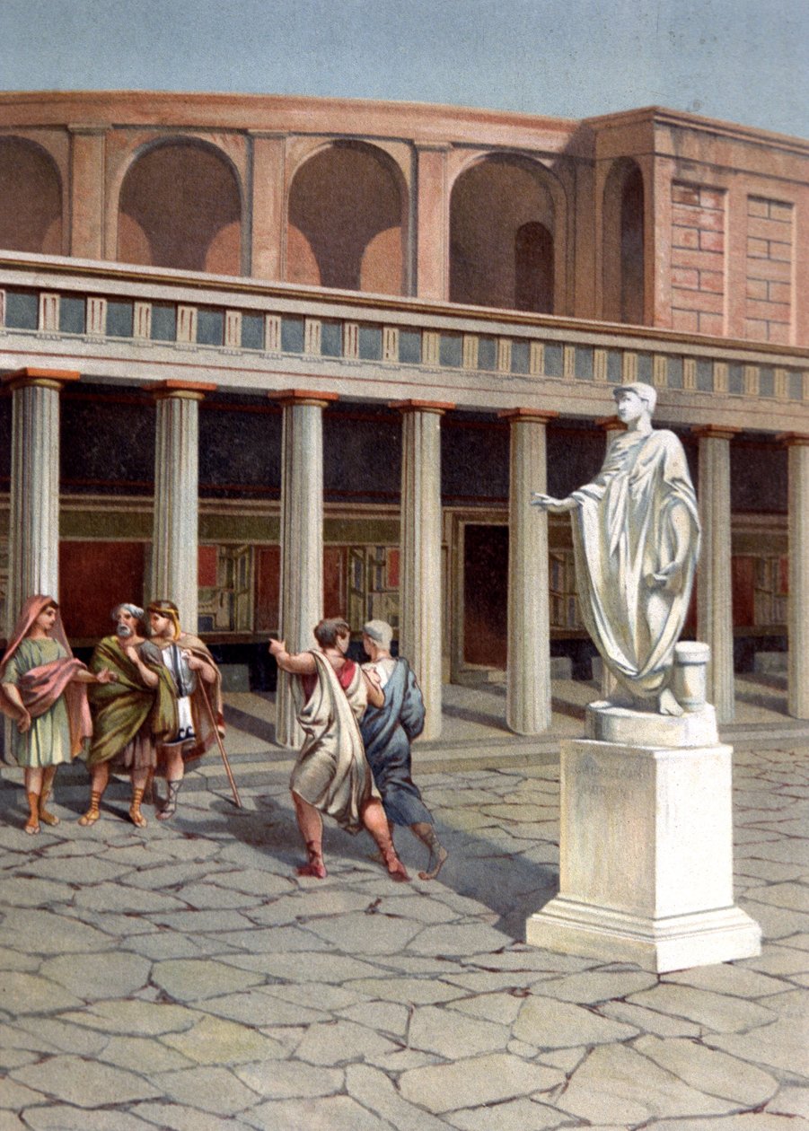 Ulica w Pompejach autorstwa Unbekannter Künstler