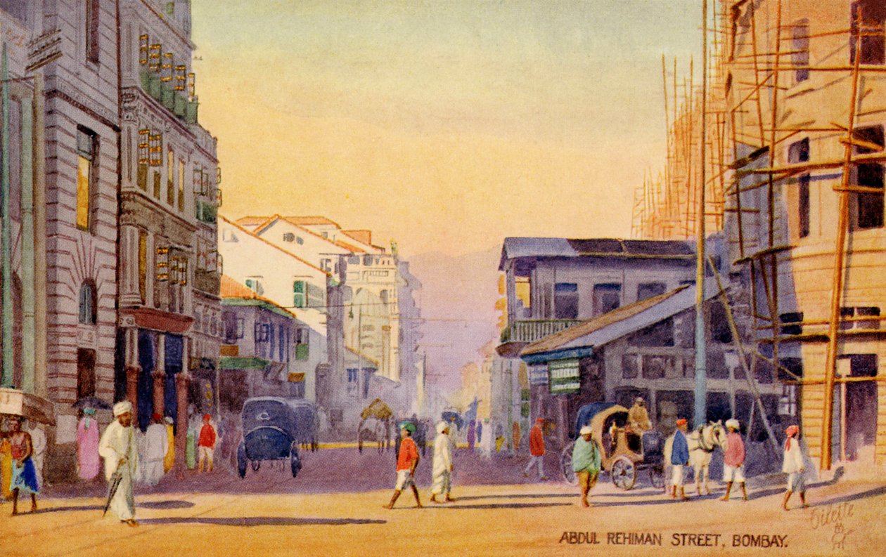 Abdul Rehman Street, Mumbai (Bombaj) autorstwa Unbekannter Künstler