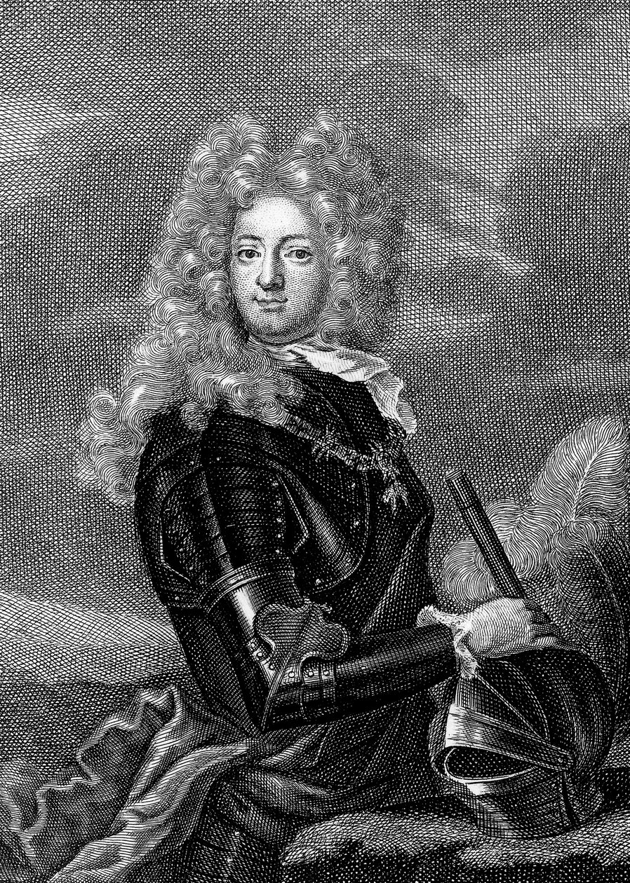 Adrien Maurice hrabia Ayen 1678-1766, 3. książę Noailles (rycina) autorstwa Unbekannter Künstler