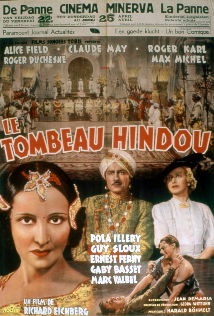 Plakat filmu Hinduski grobowiec Richarda Eichberga 1938 autorstwa Unbekannt