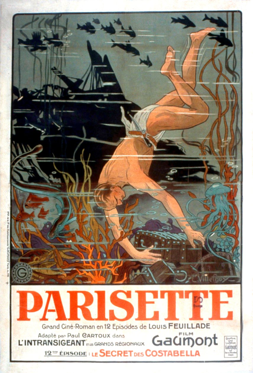 Plakat filmu Parisette Louisa Feuillade 1921 film niemy film niemy autorstwa Unbekannt