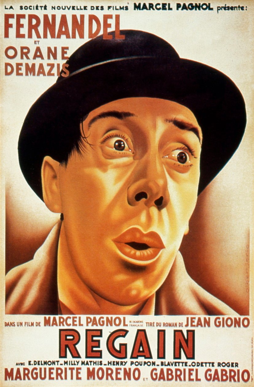 Plakat filmu Récolte Marcela Pagnola z Fernandelem 1937 (według Jeana Giono) autorstwa Unbekannt