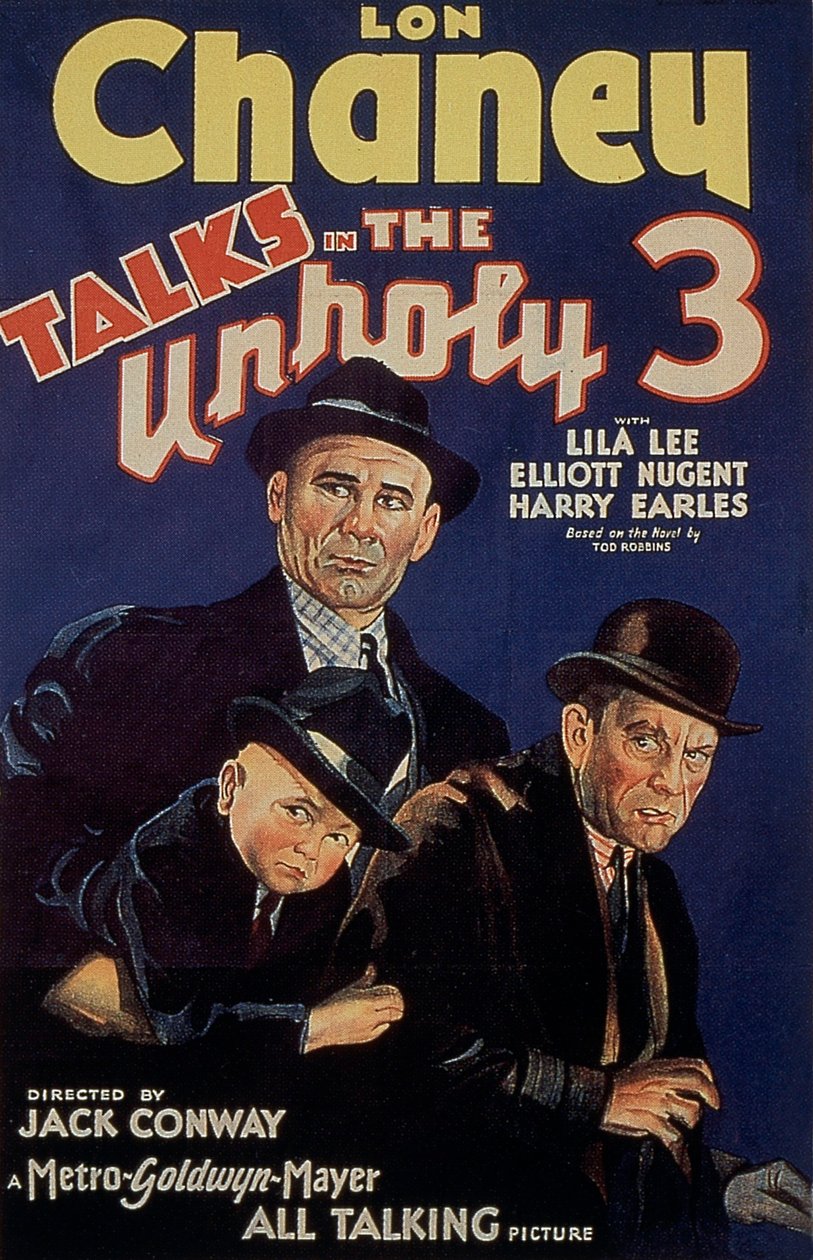 Plakat filmu The Unholy Three TodBrowninga z udziałem Lona Chaneya 1925 autorstwa Unbekannt