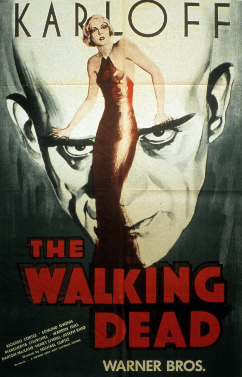 Plakat filmu The Walking Dead Michaela Curtiza z Borisem Karloffem 1936 autorstwa Unbekannt