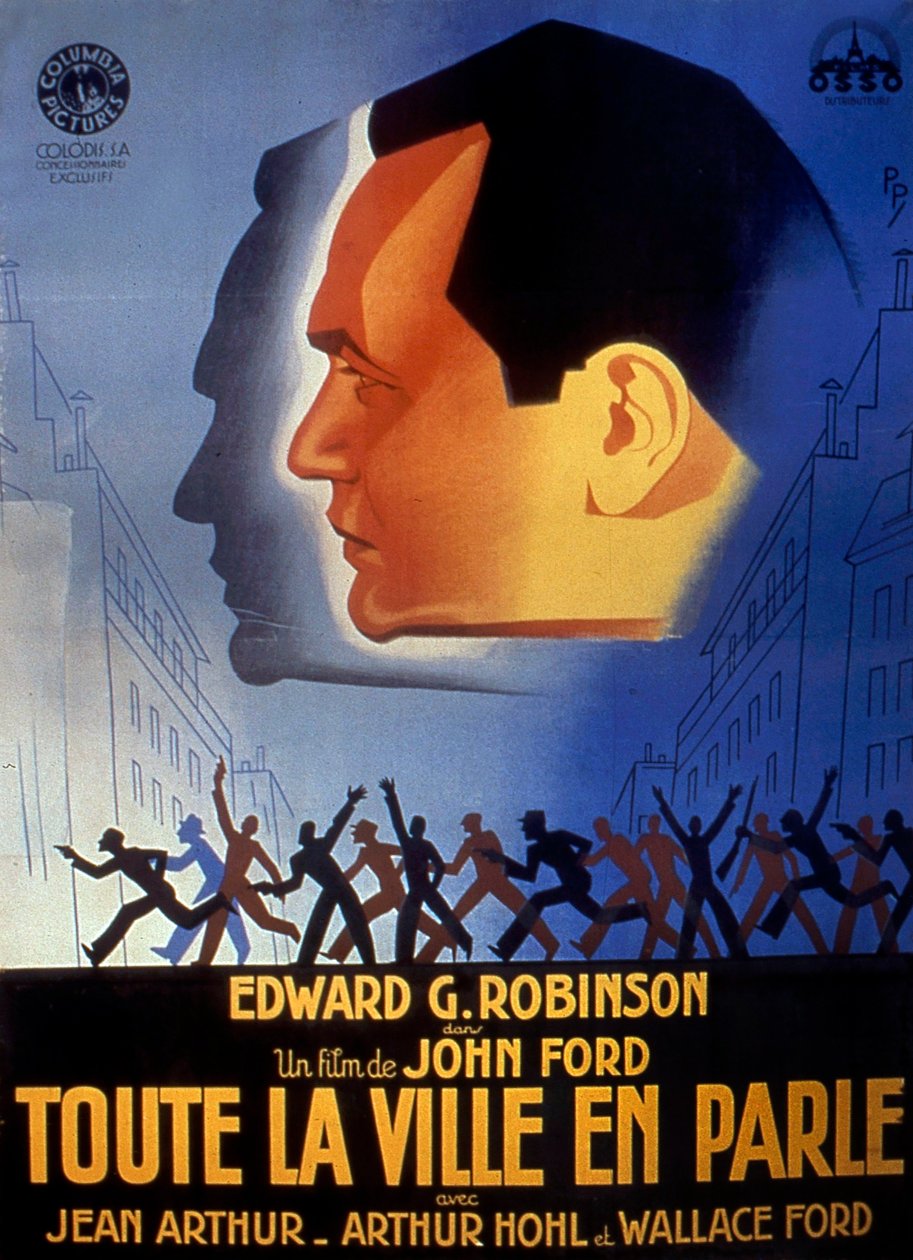 Affiche du film Rozmowy całego miasta de John Ford 1935 autorstwa Unbekannt