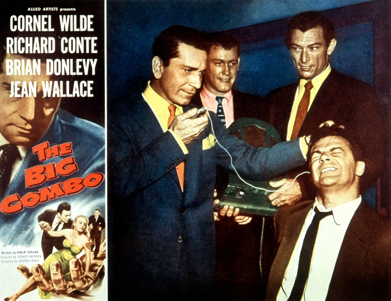 Plakat filmu „Wielkie kombo” Josephlewisa z Cornelem Wilde