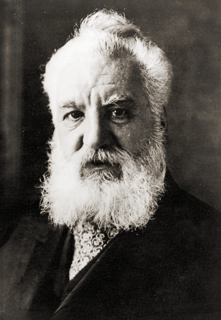 Alexander Graham Bell, ok. 1920 r. (zdjęcie czarno-białe) autorstwa Unbekannter Künstler