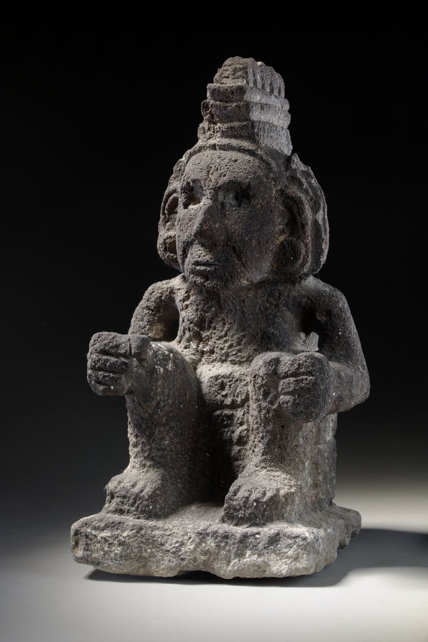 Aztecka kamienna figura Macuilxochitla, ok. 1200-1521 autorstwa Unbekannt