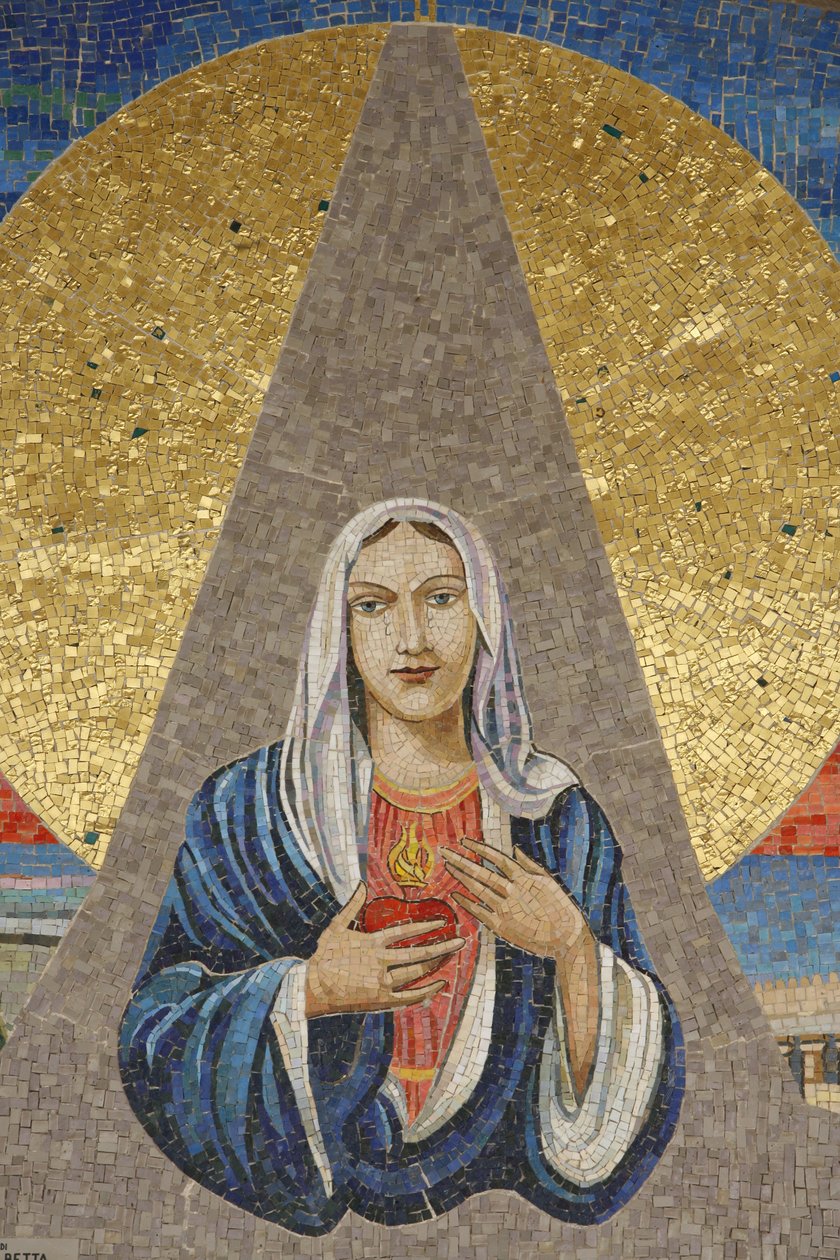 Bazylika Zwiastowania: Dziewica włoska (Matka Boża Łez Syrakuz), Nazaret, Izrael autorstwa Unbekannt