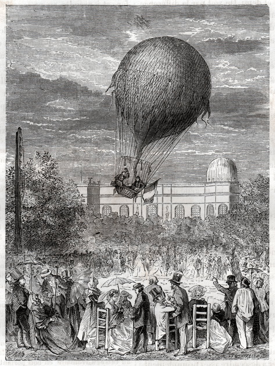Wniebowstąpienie en ballon. Lot balonem. autorstwa Nicolas Liez