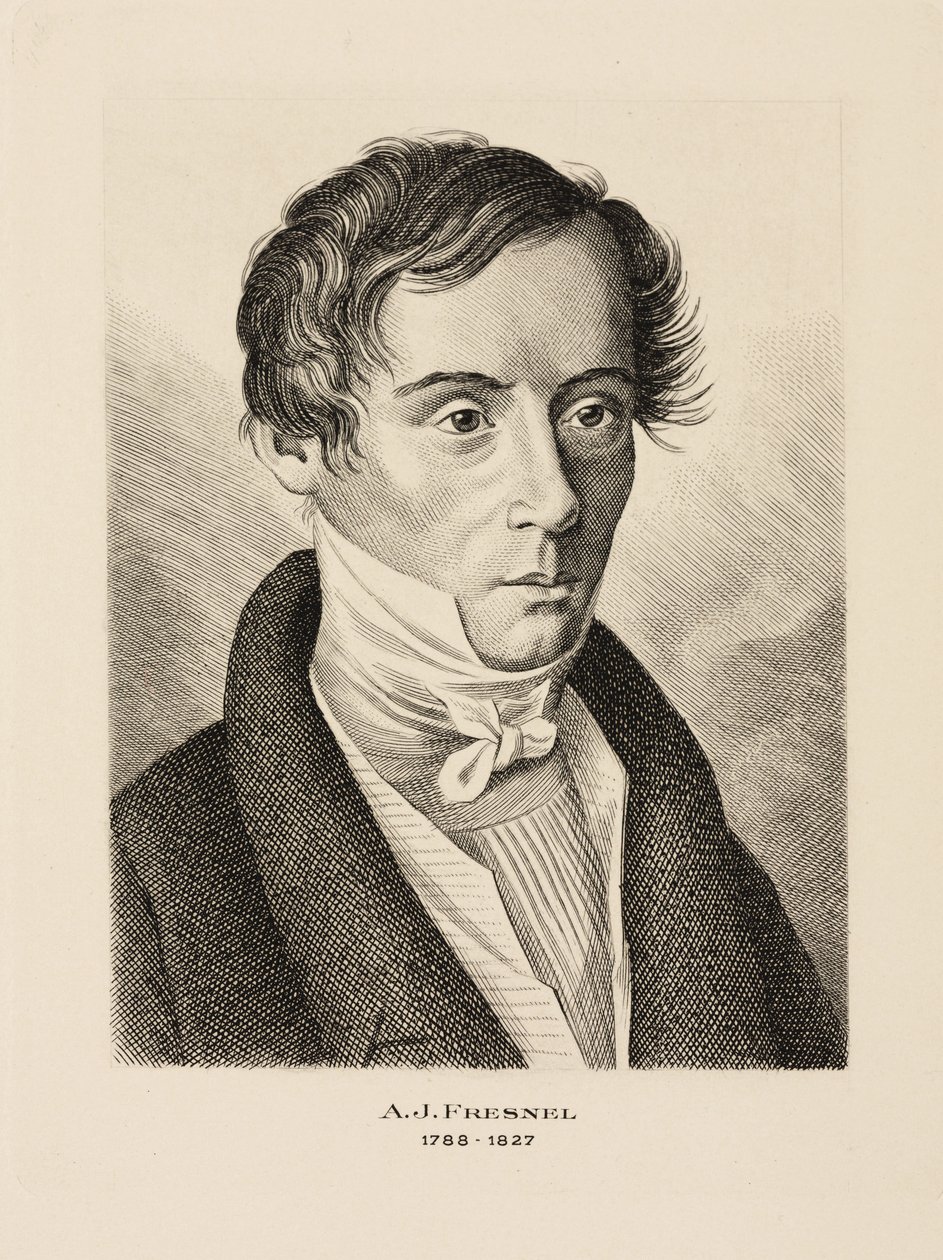 Augustin Jean Fresnel, fizyk francuski, ok. 1825 r. autorstwa Unbekannt