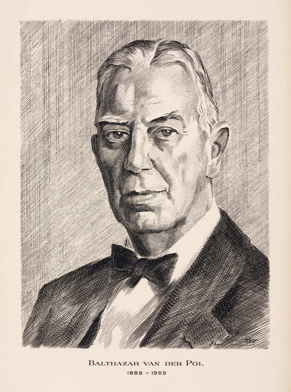 Balthazar van der Pol, holenderski inżynier elektryk, ok. 1930 autorstwa Unbekannt