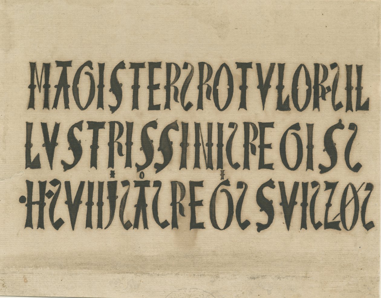 Barton pod Needwood Church - inskrypcje: faksymile atramentu i [?XVIII w.] autorstwa Unbekannt