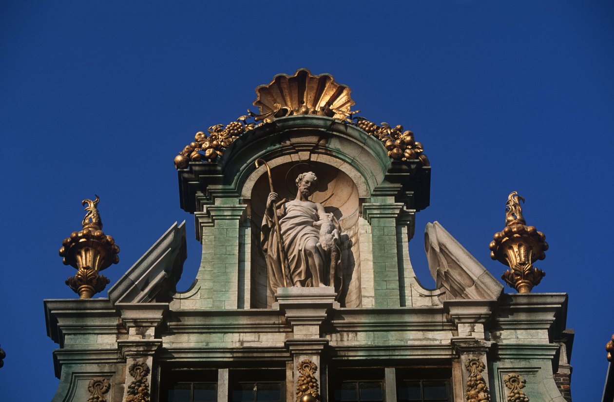 Belgia, Bruksela, Grand Place, detal architektoniczny autorstwa Benjamin Baud
