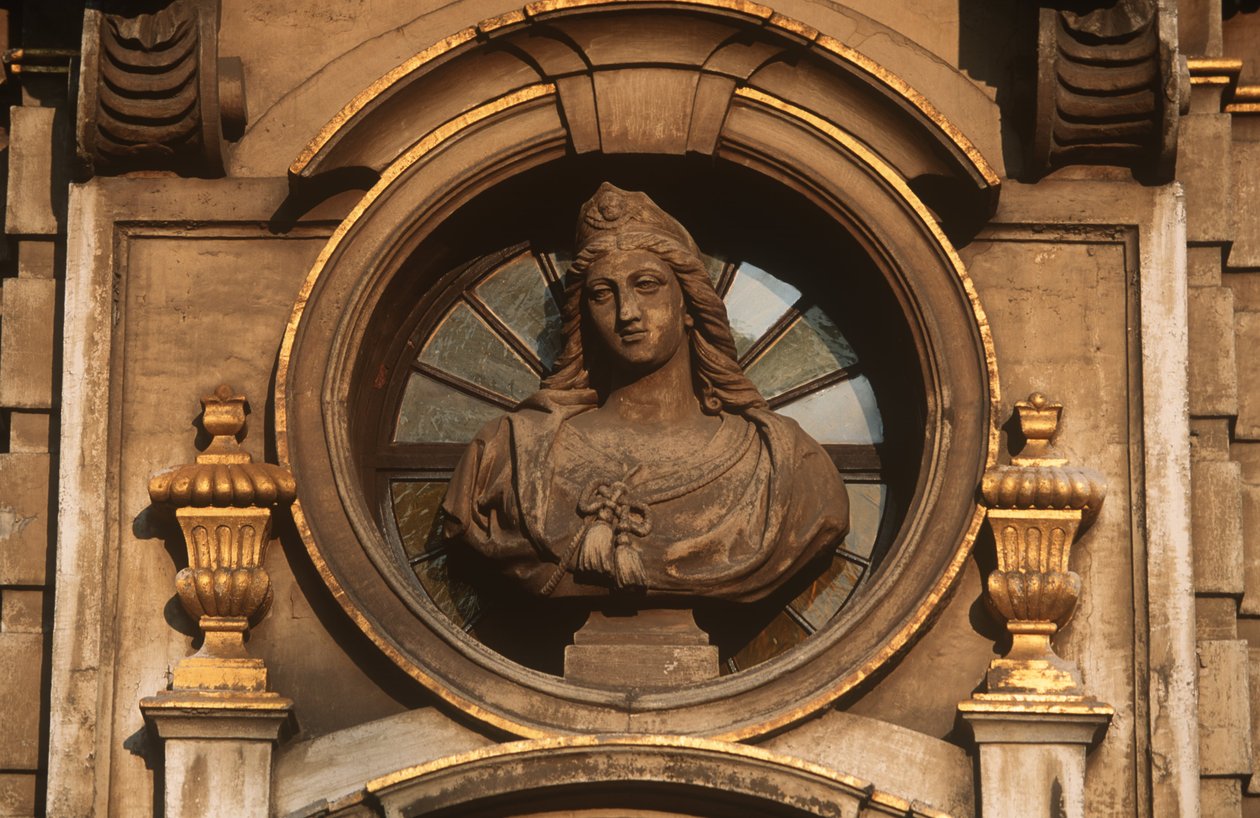 Belgia, Bruksela, Grand Place, detal dekoracyjny autorstwa William Jennys