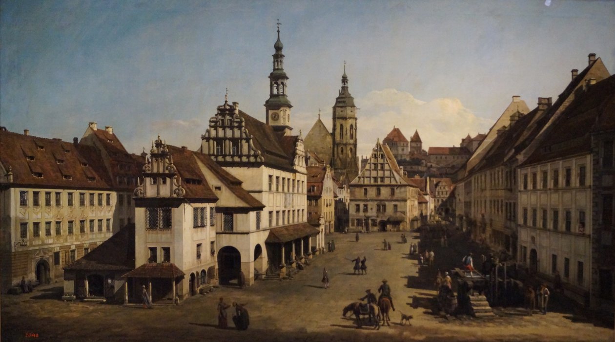 Bernardo Belotto, zwany Canaletto, "Rynek w Pirnie", 1768, Muzeum Puszkina, Moskwa autorstwa Unbekannter Künstler