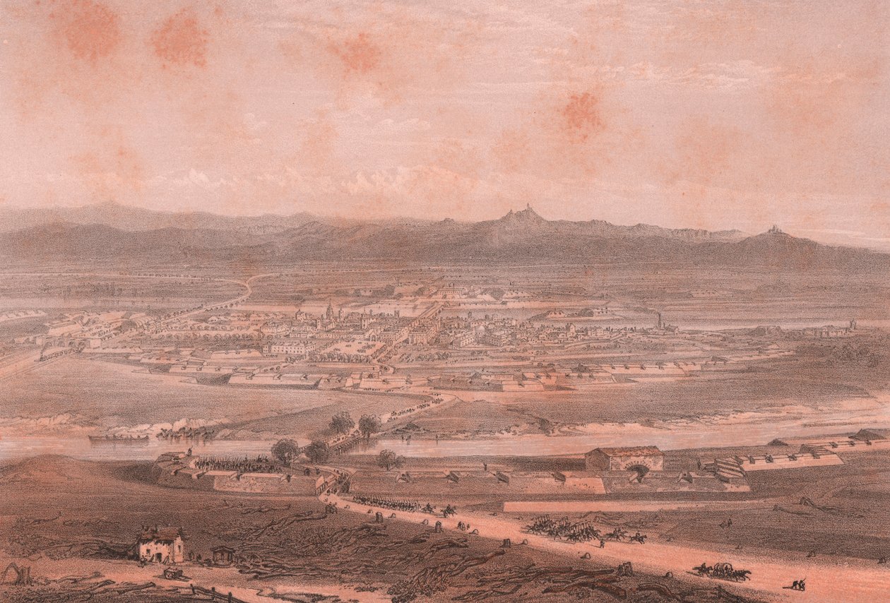 Alessandria z lotu ptaka, Piemont autorstwa William M. Timlin
