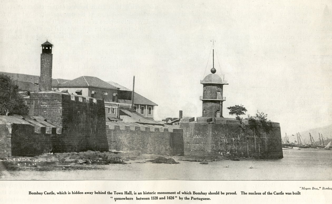 Zamek w Bombaju, zabytek historyczny, ok. 1900 r. (zdjęcie) autorstwa Unbekannter Künstler