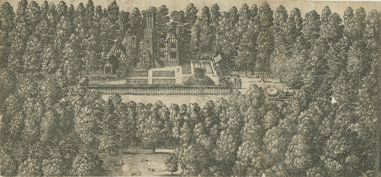 Boscobel House: grawerowanie i [XVII w.] autorstwa Unbekannt