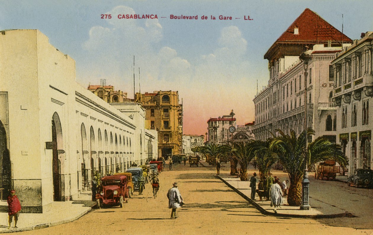 Boulevard de la Gare, Casablanca, Maroko autorstwa Unbekannter Künstler